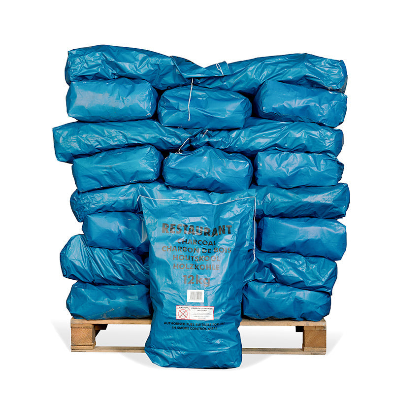 Premium Grade Wattle Charcoal 12kg Bags (40 Units per Pallet)