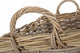 Small Rectangular Grey Rattan Hallway Log Basket