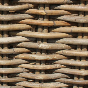 Set of 2 Square Log Baskets with Wheels & Removable Hessian Liner