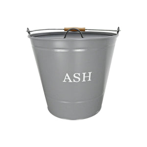 Grey Ash Bucket with Lid