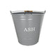 Grey Ash Bucket with Lid