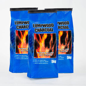 Lumpwood Charcoal - Pallets of 5kg Bags