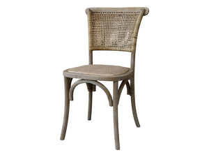 French Chair with Wicker Seat & Back